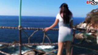 Spanish hispanic teens got anal banged outdoors from german tourist point of view