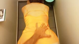 Hot O2, 818 (Rush) - French Thot DOGGY Plowed, point of view, Satin Panties, Nightie .. TOILETS FILTHY NAILED DRESSED BLONDE