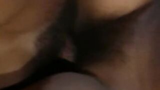 Round ass skank gets her tight pink cunt spread by humongous dick
