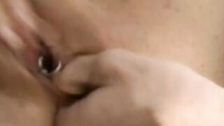 Adorable blonde cunt with mouth gets her booty drilled, takes a load on her face outside