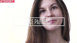 FIRST TIME porn audition with Bombshell squirting Canadian Teenie