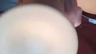 Close up put long toy inside hole