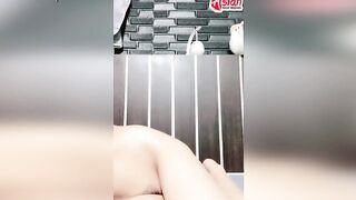 Amateur eastern eighteen fucks her tight snatch with a vibrator