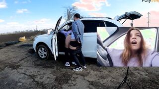 chick watched me boned with my bf (fake-cock, creampie two times, cumkiss)
