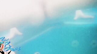 My young step-daughter snuck in my Hot bath-tub nude after the party.
