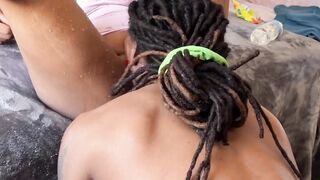 VULGAR NEXT DOOR SQUIRTS INTO MOUTH & FACE!