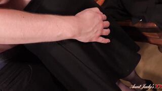 AuntJudysXXX - Big Tit 50yo Boss Lady Rachel fucks her employee