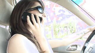 Teenagers dark hair babysitter loves sucking off and fucking sex toys