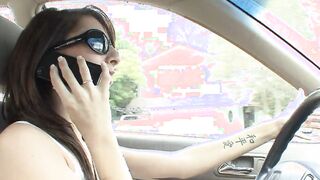 Teenagers dark hair babysitter loves sucking off and fucking sex toys