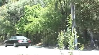 Blonde Hottie gets the chocolate long stick to suck on