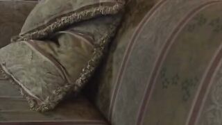 Blonde Hottie gets the chocolate long stick to suck on