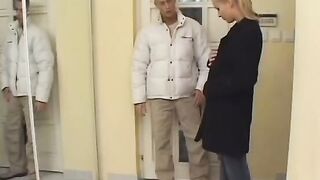 Blonde cunt with mouth inside WC gets pounded by sweet penis