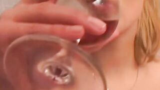 Blonde cunt with mouth inside WC gets pounded by sweet penis