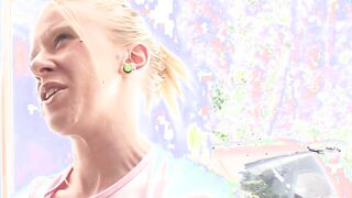 Slender Teenie Fucks Her Huge Penis Neighbors
