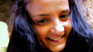 Eighteen very bitch has sex with stranger into the middle of the woods