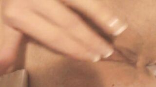 Self made film of lusty canadian dark haired