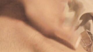 Self made film of lusty canadian dark haired