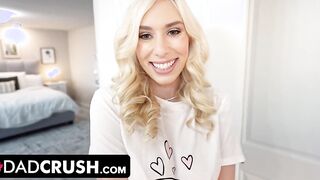 Dad Crush - Lusty Step Dad Can't Resist His Big Titted Blonde Step Daughter's Huge Booty And