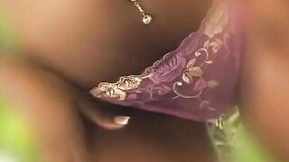 The ebony trespasser was seduced and banged! by Bombshell african cunt with mouth near the pool