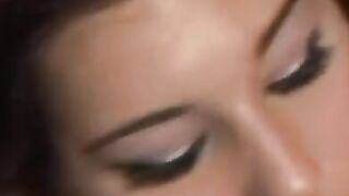 Goddess dark hair with perky tits blows cock and gets banged inside the twat