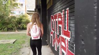 point of view. Amateur outside sex Doggy Style, Fellatio, Cum Drink - Russian Cougar Sasha Bikeyeva