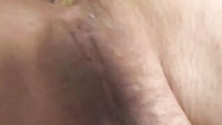Voluptuous cuttie moans inside satisfaction as her soak tight snatch is penetrated by a pole
