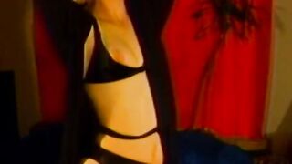 Vintage blonde lovers have hardcore sex after rough day
