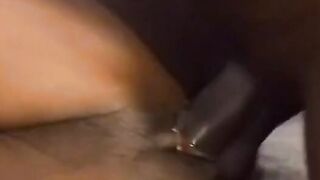Black beauty gets her lips around a long african dick