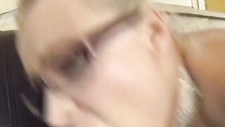Passionate blonde teenagers loves to got boned rough doggy style on leather couch