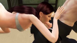 Bored Mistress Blows Lucky Bf's Penis - Simlish Dzire S2 E2 Sex Tape Only - 3D Animated
