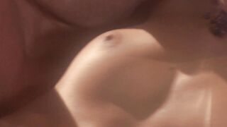 Sensual XXX dream cum true with Risi Simms sliding up and down a slick shaft
