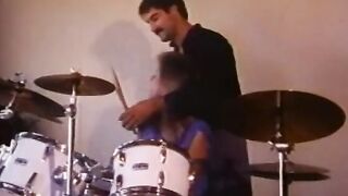 Hung musician bangs Hottie blonde hoe rough from the back