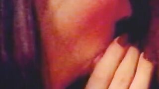 Dark Hair hottie sits and chair and deep throats a rough dick then gets drilled