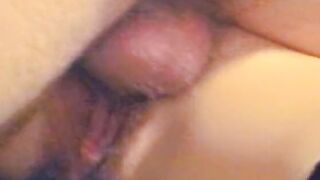 Dark Hair hottie sits and chair and deep throats a rough dick then gets drilled