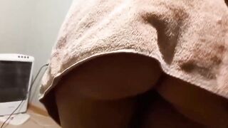 I walk around into a towel into front of my brother-inside-law and we end up fucking