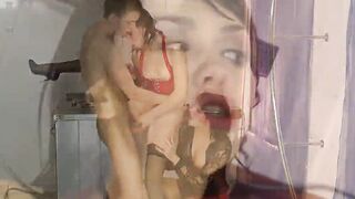 A 3some with 2 Hottie bimbos drenched inside satisfaction and pissing