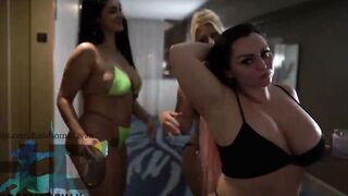 three long ass Milfs go from poolside to fucking 19y/o big black dick (Betty bang ,Miss Raquel , Selah Rain ,handsomedevan )