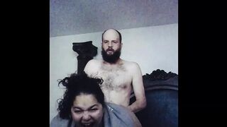 Fucking my bimbo MILF fiance into her asshole