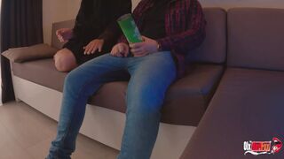 I put my cock inside a box of chips and served my stepmom! HER reaction was