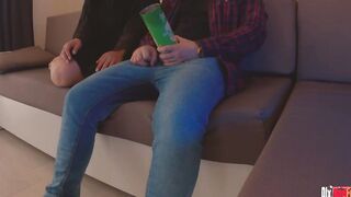 I put my cock inside a box of chips and served my stepmom! HER reaction was