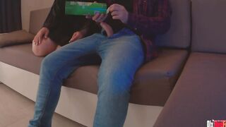 I put my cock inside a box of chips and served my stepmom! HER reaction was