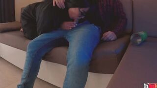 I put my cock inside a box of chips and served my stepmom! HER reaction was