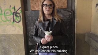 Outdoor Agent She is just 18 year old but she knows how to suck and nailed a long
