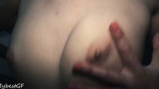 Vagina licking, swapping cunt, cowgirl, bj, sucking off after cumming - ffm 3some amateur MybestGF