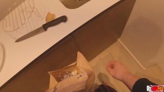 He Put His Penis Into The Popcorn For Hot Stepmom