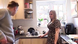 AuntJudysXXX - Bombshell BBW cougar Charlie Rae Fucks her Lazy Step-Nephew