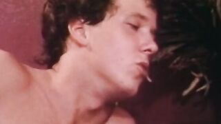 Vulgar dark hair gets her unshaved cunt licked and drilled into bed