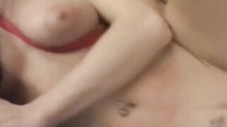 Freaky stud banging Hot Goddess rough on the couch after getting a BLOWJOB