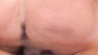 Crazy Sexy cuttie gets her holes double penetrated by long poles inside bed
