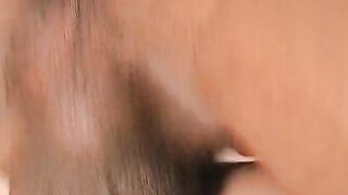 Crazy Sexy cuttie enjoying as her adorable holes are double penetrated by 2 poles